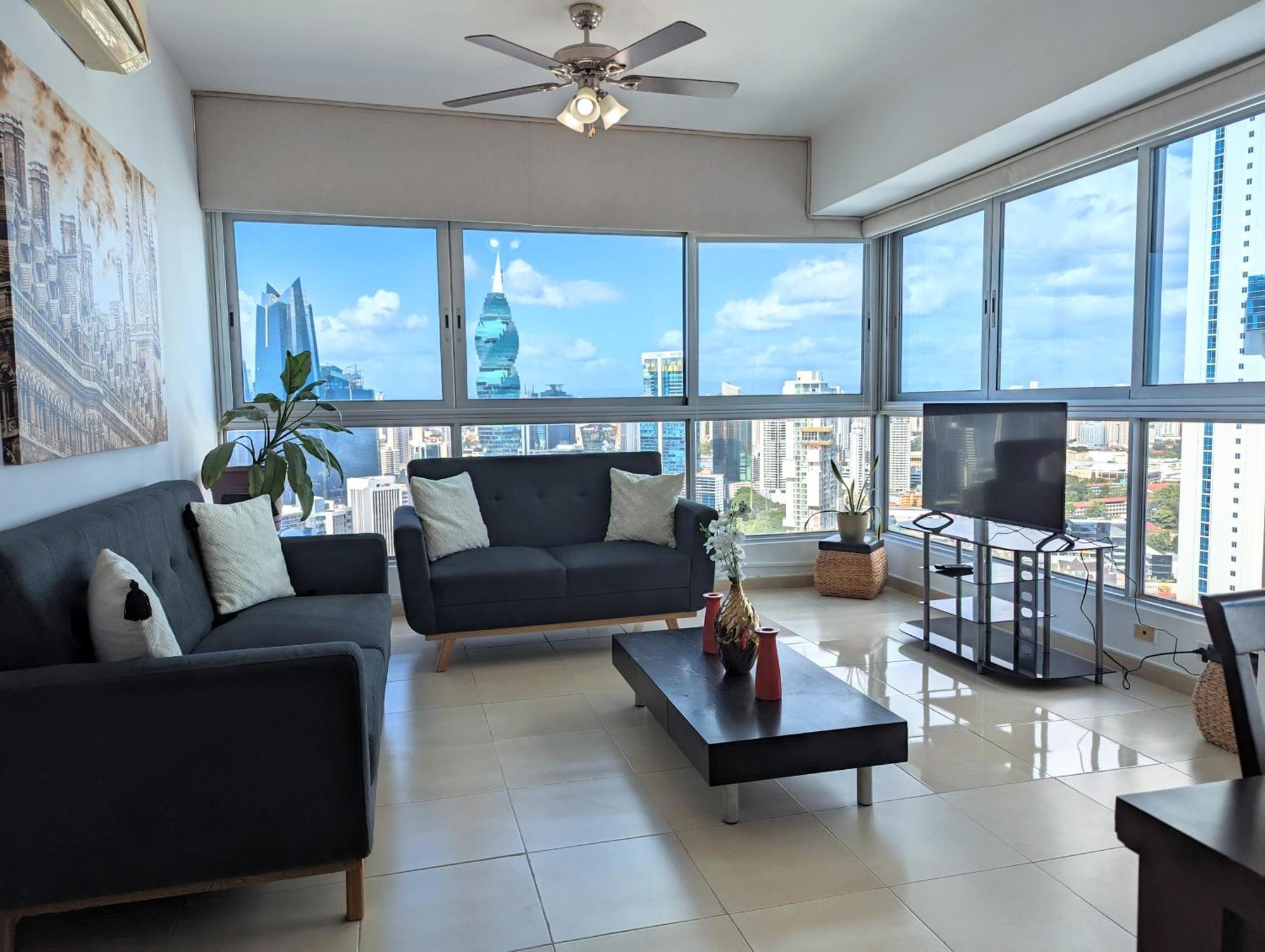 Yc 3602 L Apartamento 2Br En Av Balboa Panamá Esterno foto